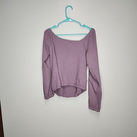 Free People Purple Wellington Top Womens Small Balloon Long Sleeve - Picture 8 of 9